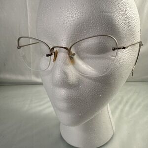 Antique SHURON Numont "CAT EYE" 12k Gold Fill Eyeglasses-Coil Temple -Art Deco
